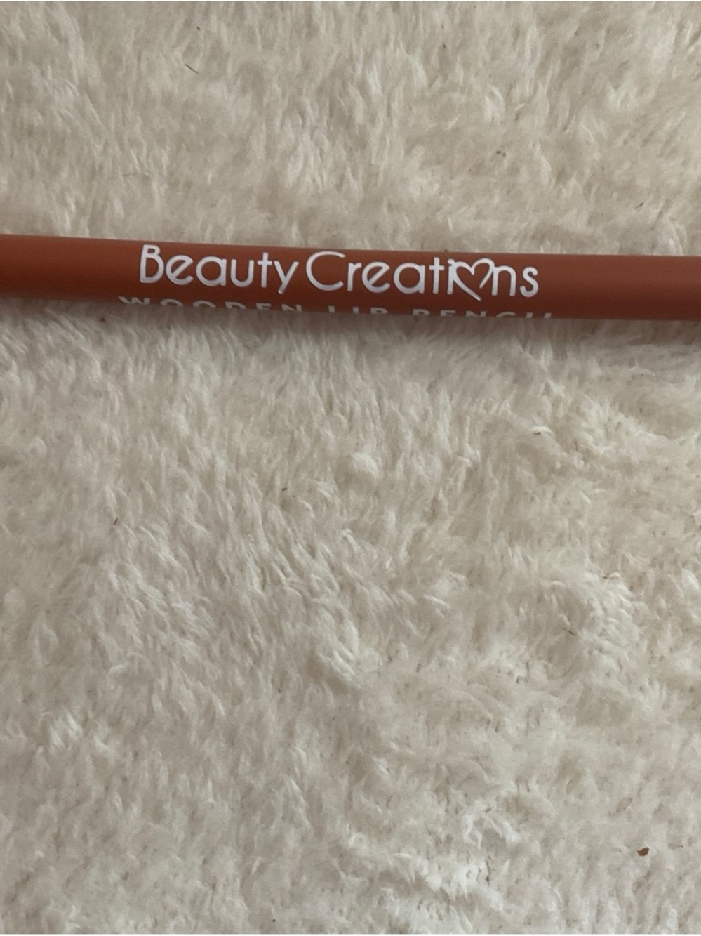 Beauty Creations Wooden Lip Pencil — Warm Terracotta Orange